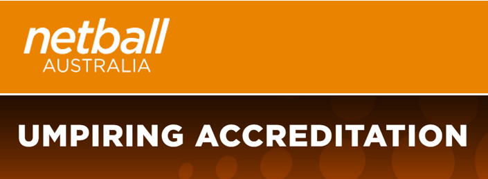 pathway to umpire accreditation by Netball Australia logo